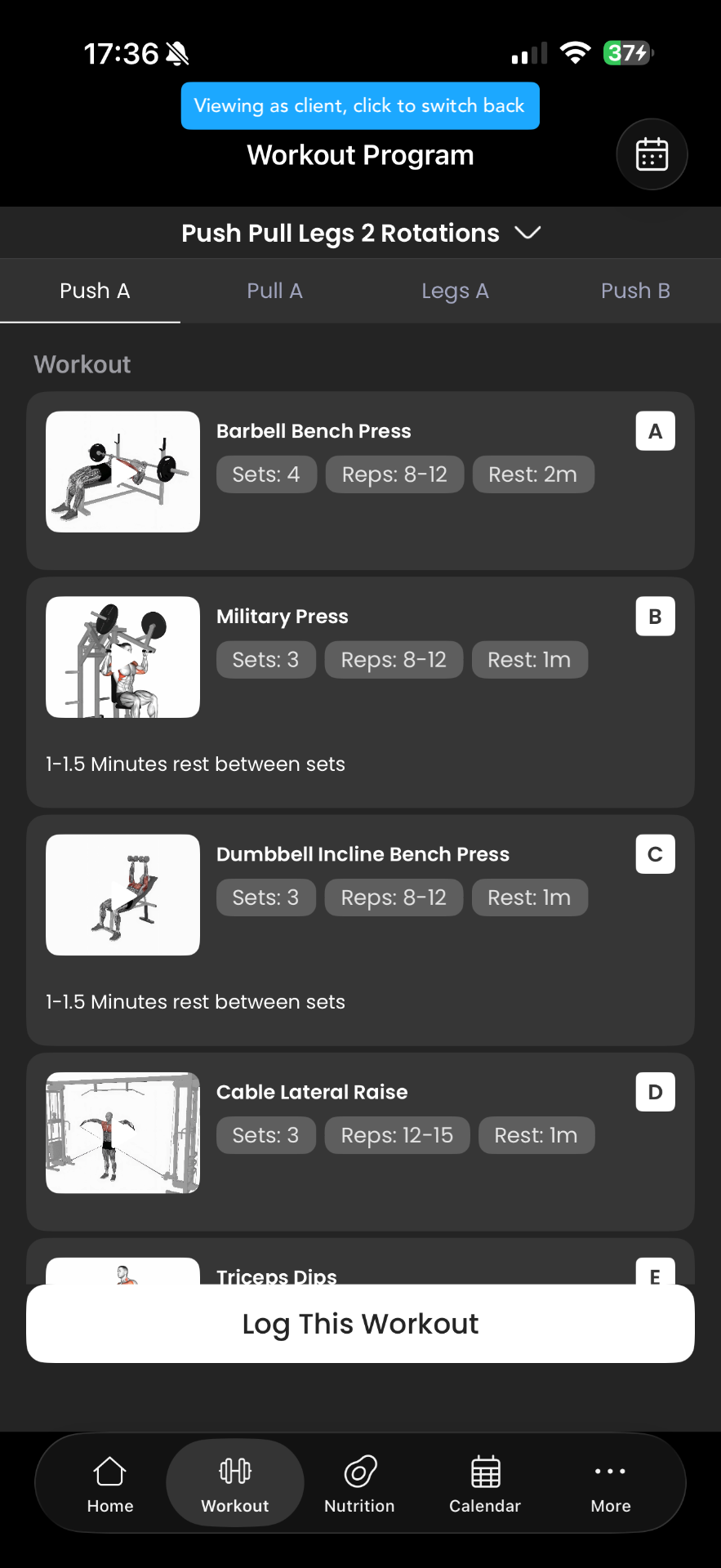 Ikenna Fitness app — workouts